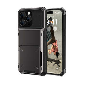 iPhone 14 Pro Case with Flip Card Holder