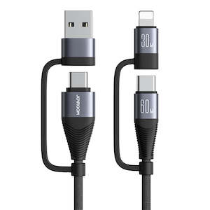 60W 4-in-1 Fast Charging Data Cable 1.2M