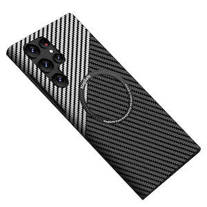 Samsung Galaxy S22 Ultra Carbon Fibre Texture Case MagSafe-compatible