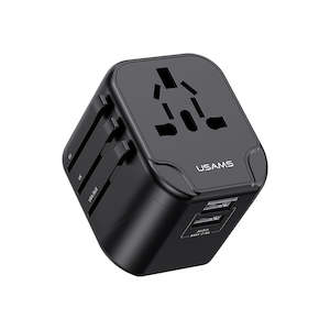 Universal Travel Power Adaptor 12W Dual USB Ports