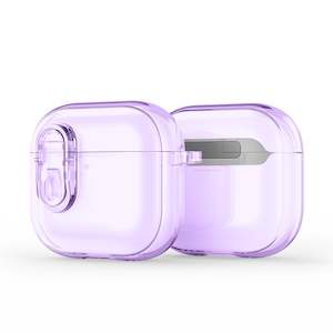 AirPods 4 Purple Case with Wireless Charging Support