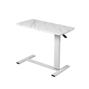 Desk: Levede Standing Desk Height Adjustable Sit Stand Office Computer Table Shelf