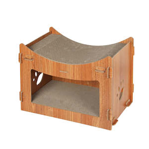 Pet Supplies: PaWz Cat Scratcher Scratching Board Corrugated Cardboard Condo House Large