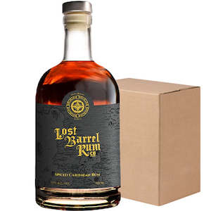 Wine and spirit merchandising: Lost Barrel Rum Case (6x700ml)