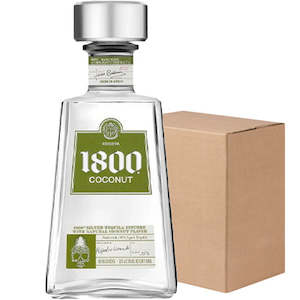 Wine and spirit merchandising: 1800 Coconut Tequila Case (6x750ml)