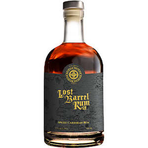 Wine and spirit merchandising: Lost Barrel Spiced Caribbean Rum 700ml