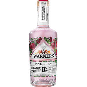 Wine and spirit merchandising: Warners Pink Berry Non-Alcoholic Gin 500ml