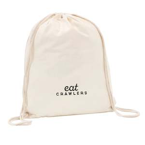 Eat Crawlers Drawstring Bag