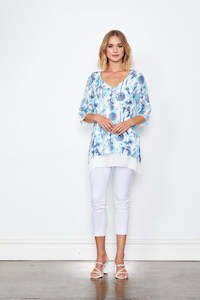 2 LAYER TUNIC WITH MULTI PRINT