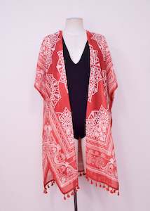 BEACH SHAWL OPEN EDGE COVER UP