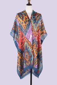 BEACH SHAWL OPEN EDGE COVER UP