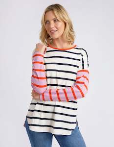 MARTA STRIPE L/S TEE