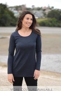 Merino Mid Length Scoop Neck