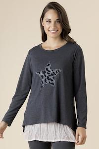 STAR FRONT KNIT