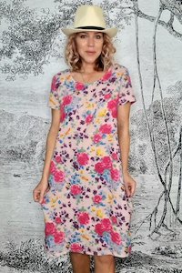 JUNGLE DRESS ROSE KISSED PINK