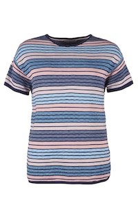 ECO COTTON STRIPE KNIT TOP