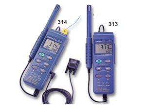 Data logger (General): Temperature & RH meter, Center 310/313/314