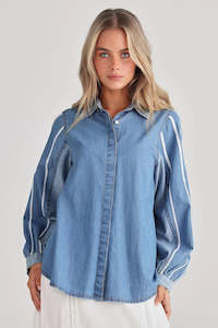 Top: Talisman Stella Denim Shirt