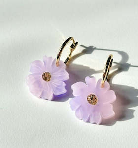 Hagen & Co Wildflowers Earrings Lavender