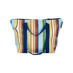 Project Ten Retro Stripe Zip Medium Traveller Tote