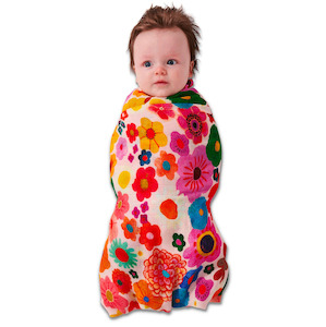 Kids 1: Kip & Co Flower Bed Bamboo Swaddle OS