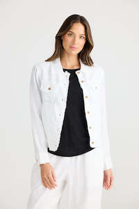 Shanty Monza Jacket White (Linen)