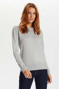 Saint Tropez Mila Pullover Knit Grey