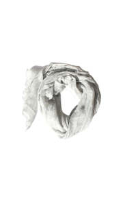 Accessories: Queen of the Foxes Scarf Lightest Wool Charcoal