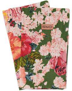 Kip & Co Rose Garden Linen 4P Napkin Set