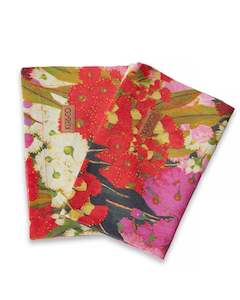 Kip & Co Bush Christmas Linen 4P Napkin Set