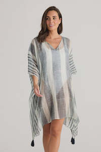 Holiday Stella Kaftan Stripe Black