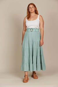 Isle of Mine Amelie Maxi Skirt Sea Foam