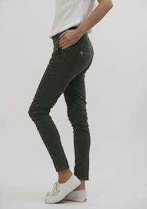 Italian Star Button Jean Military