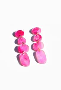 Hagen + Co Juno Earrings Magenta