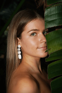 Hagen + Co Juno Earrings Pearl