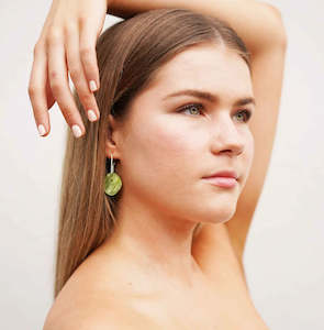 Jewllery: Hagen + Co Luna Earrings Sage