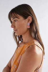 Elk: Maika Stitch Earring Citrus Cross Stitch Print