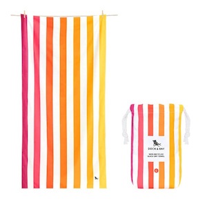 Homeware: Dock & Bay Beach Towel Peach Sunrise L