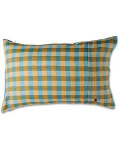 Homeware: Kip & Co Marigold Tartan Linen Pillowcases 2P Std Set