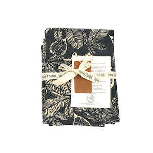 Raine + Humble Fig Tree Terry Tea Towel Dark Slate