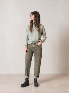 Indi + Cold Washed Effect Jeans Khaki