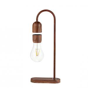 Gingko Evaro Lightbulb Lamp Walnut