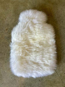 Fibre By Auskin Sheepskin Homewares: Fibre by Auskin Sheepskin Hot Water Bottle Cover Ivory.