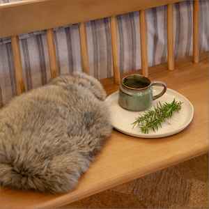 Fibre by Auskin Sheepskin Hot Water Bottle Cover Fossil