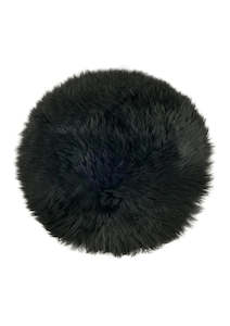 Fibre by Auskin Sheepskin Chair Pad Black