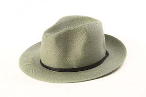 Borsalino Hat Leather Strap Almond