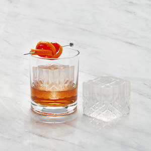 Kitchen: Peak Crystal Cocktail Ice Tray Etched