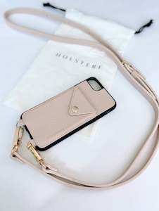 Holstere: Holstere Manhattan Cream iPhone pouch w/ Gold Hardware