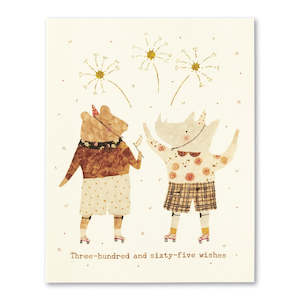 Cards: Three-Hundred and Sixty-Five Wishes Birthday Card