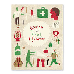 You're a Real Lifesaver Greeting Card